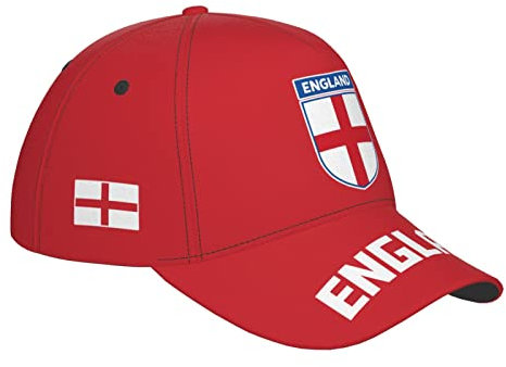 Unisex Baseballkappe England Flagge Cool Baseball Cap Baumwolle Distressed Basecap Verstellbar Baseball Kappe Mütze Für Sport Draussen Reisen