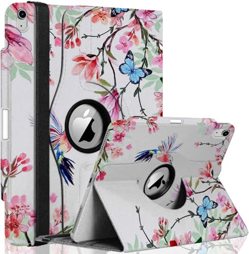 GALTD Custodia per iPad A16, 11a generazione 11/iPad 10a generazione 10.9 (2025-2022) Cover auto wake/sleep con portamatite e fascia elastica, supporto multi-angolo, rotazione intelligente a 360°