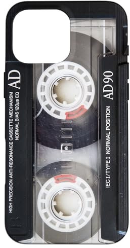 Vintage Music Audio Cassette Tape Retro 90s 80s 70s 60s Case for iPhone 16 Pro Max