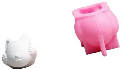 Moldes de silicona con figuras de conejitos para hacer jabón, cemento, yeso, moldes de silicona para conejos 3D, molde de silicona para fondant