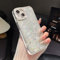 FABSPARK Case for iPhone 11,Glitter Crystal Diamond Rhinestones Sequin Shiny Bling Sparkly Glossy Luxury Electroplated Case,Aesthetic Cute Full Protection for iPhone 11,Silver