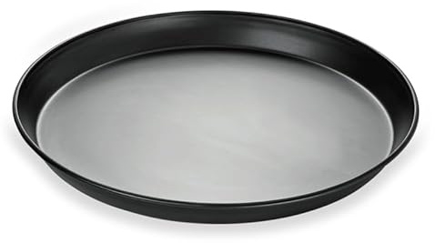 10x Pizzablech rund Blaublech, mit bordiertem Rand Ø 22 cm