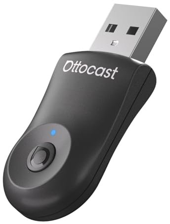 OTTOCAST MINI Wireless CarPlay & Android Auto Adapter, 2-in-1 Wireless Car Play Adapter Bluetooth, Plug & Play for iOS 10+/Android 11+, Compatible with Cars 2016+, USB-A/USB-C (Black)