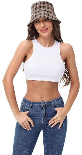 Starblazia Fischerhut Bucket Hats Unisex Sonnenhut Baumwolle Sommer UV Schutz Buckethut Reversibel Anglerhut Damen Herren Outdoor Camping Strandhut,Braun