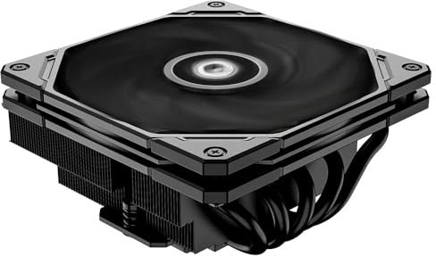 TZMRIT x Cooling IS-55 Low Profile CPU Cooler 55 mm Height with 5 Heatpipes and 120 x 120 x 15 mm Slim Fan for Intel LGA1851/1700/115X/1200, for AMD AM4/AM5 (BK)