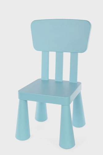 IKEA Kinderstuhl Mammut - aus Kunststoff für drinnen und draußen - hellblau