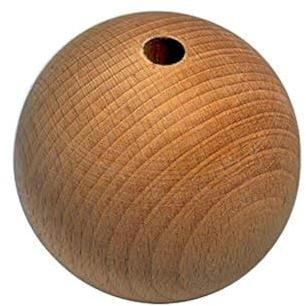 Rohholzkugel Holzkugel Kugel Holz Buche durchbohrt Ø 70 mm ø 10 mm 1 Stück