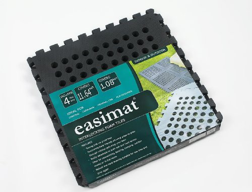 Easimat Interlocking EVA Anti-Slip Safety Mats For Playgrounds, Gardens, And Climbing Frames - 8 Mats, 23.28 sq ft