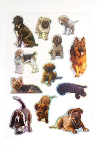 Puppy Dog Stickers - Kids/Childrens Labels for party bags, scrap books, card making or notebook decoration