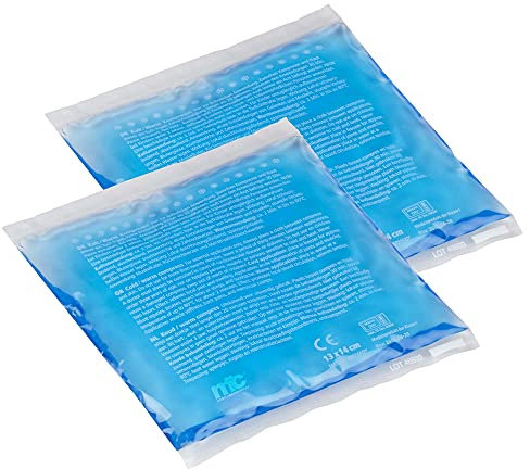 Medicalcorner24 Kalt Warm Kompressen, Gel, Mikrowellen geeignet, 13 x 14 cm, 2 Stück