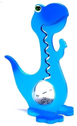 BigBellyBank® Dino Kugelbahn - Spardose 60cm - Made in Switzerland (Blau Zweifarbig)