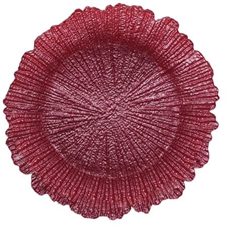 ChargeIt by Jay Reef Platzteller aus Glas, Rosa, 33 cm