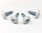 Cherished Registration Number Plate Fixing 4 White Oversized Screws Replacement