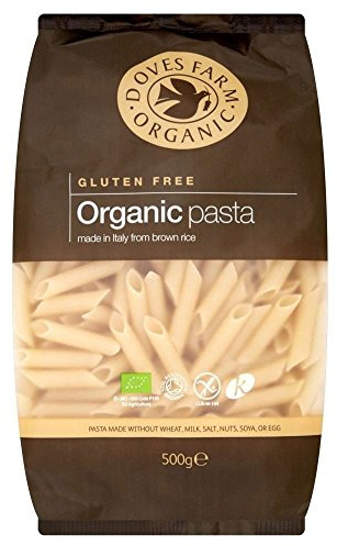 Doves Farm Organic Gluten Free Brown Rice Penne Pasta 500g (5 pack)