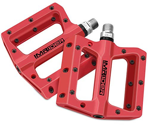 Imrider MTB fietspedalen, BMX Mountainbike Nylon pedalen, Platform, 9/16, 3 lagers, Anti-Slip