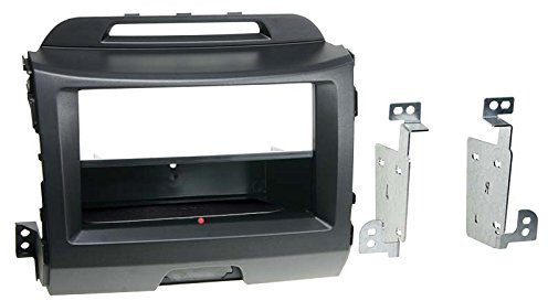 Inbay – 1-DIN Blende Radio-mit Tablett Kia Sportage 3, Schwarz