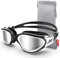 ZIONOR Polarisiert Schwimmbrille für Herren und Damen [UPGRADE], G1 Schwimmbrille mit Spiegel/Rauch Linse UV-Schutz Anti Nebel Verstellbar Gurt Komfort Profi Schwimmbrillen für Erwachsene Jugendliche