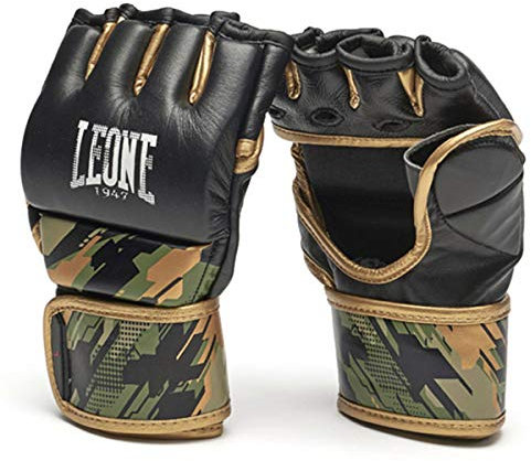LEONE 1947 Unisex – Erwachsene Neo MMA Handschuhe, camo-grün, S
