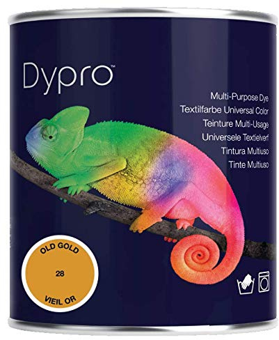 Dypro Teinture textile multi-usage pour machine et main 500 g Couleur vieux doré