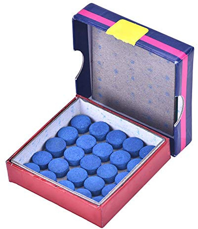 VGEBY1 Billard Queue Spitzen, 50 Stück 10mm Ersatz Tips für Snooker und Pool mit Aufbewahrungsbox