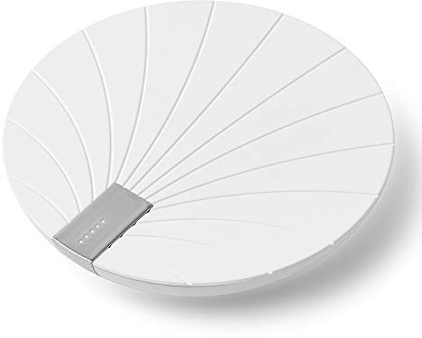 Lexon - Bali Powerbank avec Chargeur sans Fil intégré 10W, 5000 mAh câbles intégrés USB-C, USB - Blanc