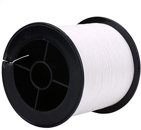 4 Stränge Angelschnüre, 1 Stück 500 m PE geflochten 4 Stränge Super Strong Angelschnüre Fischseilschnur mit Mehreren Filamenten Weiß(2) Angelschnur