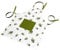 Lashuma Grillschürze Herren u. Frauen 80x65 cm, Schürze Olive grün weiß, Kochschürze Baumwolle