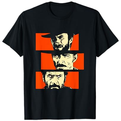 inkStyl Men's Unisex-Kids Western T-Shirt - Black, S - Classic Fit, Short Sleeve, Crew Neck, Straight Hemline, Movie-Themed Western Design