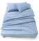 Blumtal - Parure De Lit 160x200 en Microfibre - 3 Pièces - Drap Housse 160x200 + Drap Plat 2 Personnes (240x275) + 2 Taies d'oreiller 50x80 - Bleu