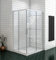 Aica Sanitär Duschkabine Duschabtrennung Dusche 100x80cm mit Duschtasse