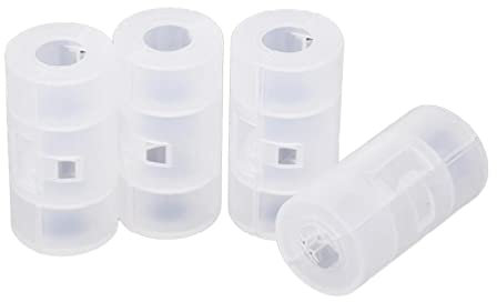 4Pcs Universal AA Battery To Size C Battery Plastic Cases Box Adapters Converter Household Power Converter power accessories