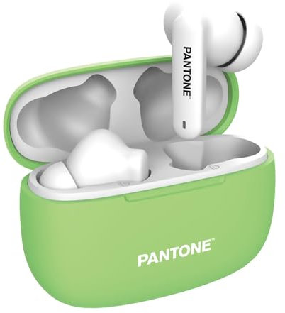 Celly, Auricolari Bluetooth In-Ear Pantone con Portata di 10 m, Auricolari Wireless Fino a 5 Ore di Riproduzione con Modalità Stereo Disponibile, Dimensioni Compatte, Verde