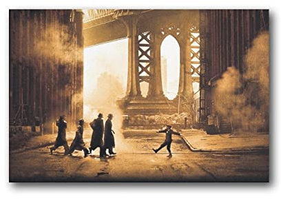 BESHU Once Upon A Time in America Klassisches Filmposter (3) Kunstwerke Bild Druck Poster Wandkunst Gemälde
