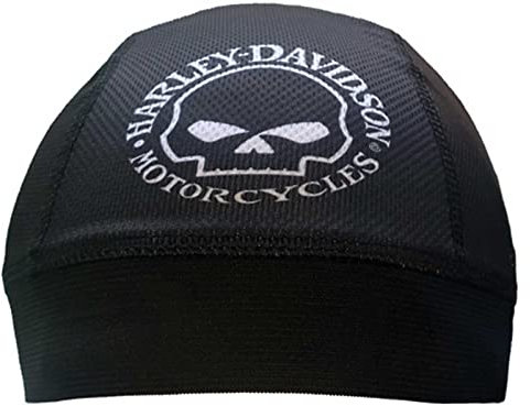 Harley-Davidson Herren Willie G Skull Logo Elastische Totenkopf Cup - Solid Black, Schwarz, Einheitsgröße