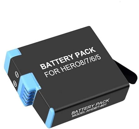 Battery for GoPro Hero 7 Black Camera - Replacement for AHDBT-801 Battery