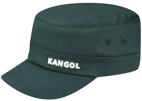 Kangol Flexfit Urban Army Cap Fullcap Armycap Military Damencap Herrencap Damen/Herren - mit Schirm, Hinten geschlossen, Schirm Sommer Frühling-Sommer Herbst-Winter - XXL (62-63 cm) dunkelgrün