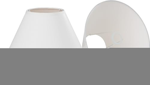 VBS 2er-Pack Lampenschirm Rund Ø 25cm weiß Schirm Lampe Beleuchtung
