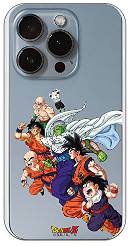 Personalaizer Official Case Compatible with iPhone 14 Pro with Dragon Ball Z Design Multi-Characters Goku Piccolo Krillin Ten Shin Han – Flexible TPU Silicone Case Transparent