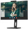 AOC 24P3QW - 24 Zoll Full HD Monitor, 2 MP Webcam, höhenverstellbar, Lautsprecher (1920x1080, 75 Hz, HDMI, DisplayPort, USB Hub) schwarz