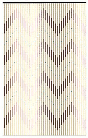 Bathrena Holzperlen Vorhang, 31-Linie Türvorhang - Retro Holz Perlen Vorhang Jalousien Tür Vorhang Für Veranda Schlafzimmer Wohnzimmer Badezimmer (B-90x220cm)