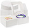 AVLA 20 Pack Cake Boxes with Window, 10 Inch Bakery Cake Boxes with Boards, Disposable Dessert Cake Container Carrier, White Pastry Pie Take Out Boxes for Wedding, Birthday Party, Easy Assembly