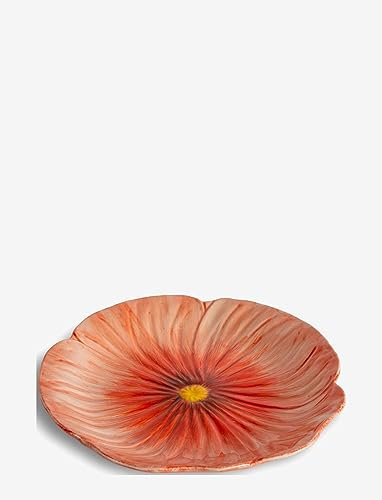 ByOn Poppy 5283908106 - Plato de desayuno (cerámica, 21 cm), diseño de flores, color rojo