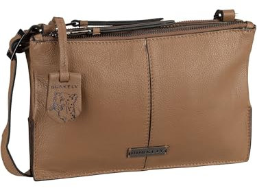 Burkely Umhängetasche Mystic Maeve Double Pocket Zip Taupe One Size