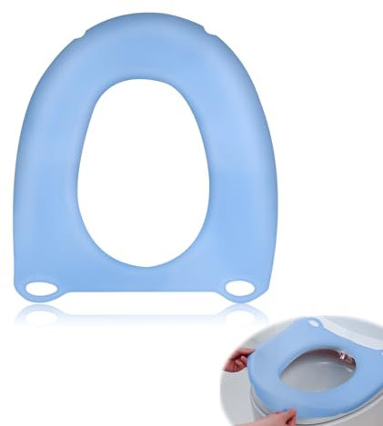 MYLERCT Toilettensitzbezug Silikon, 37.5 x 41cm WC-Sitzbezug Waschbar, Universal WC Abdeckung Sitzauflage Abnehmbar, WC Sitzbezüge, für Kinder, Ältere Menschen