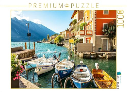 Puzzle · Hafen | Ein Motiv aus dem Kalender Limone sul Garda · wunderschönes Reiseziel · 1000 Teile · Lege-Größe 64 × 48 cm · CALVENDO Puzzle