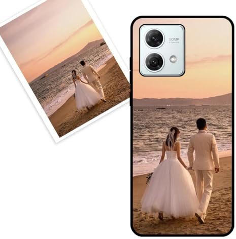 KARTXITAI Funda Personalizada Compatible con Motorola Moto g84 5G, Carcasa Personalizado con tu Foto o Texto Imagen, Protectora con Tacto Suave y Sedoso,Gel Flexible,Regalo Original -Negro