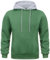 comefohome Hoodie Herren Pullover Langarm Sweatjacke Kapuzenpullover Farbblock Sweatshirt Hoody Kapuzenjacke mit Tasche Grün M