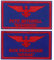 Goose & Maverick lustiger bestickter Bügel-/Aufnäher, 9,7 x 5,6 cm, bestickt, zum Aufbügeln, für Hemden, Rucksäcke, Hüte, Jacken, (Goose & Maverick Hook & Loop, blau)