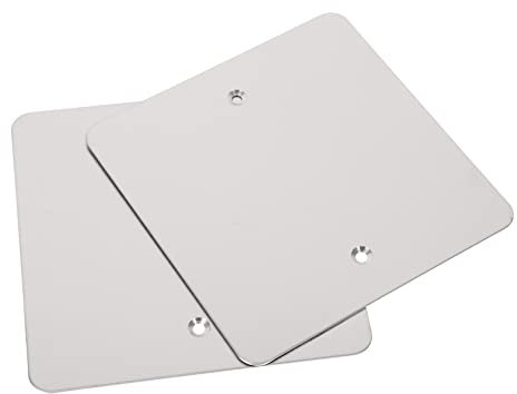 ANDRESLAD 2pcs Round Hole Faceplate Ceiling Blank Plate Bt Blank Cover Electrical Panel Cover