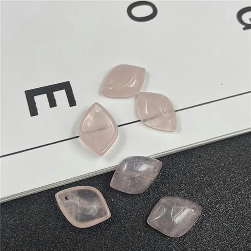 20 mm, 10 Stück, Blütenblätter-Perlen zur Armbandherstellung, Edelsteinperlen/Charm/Anhänger zur Schmuckherstellung, rosa Kristall, 20 mm, 10 Stück